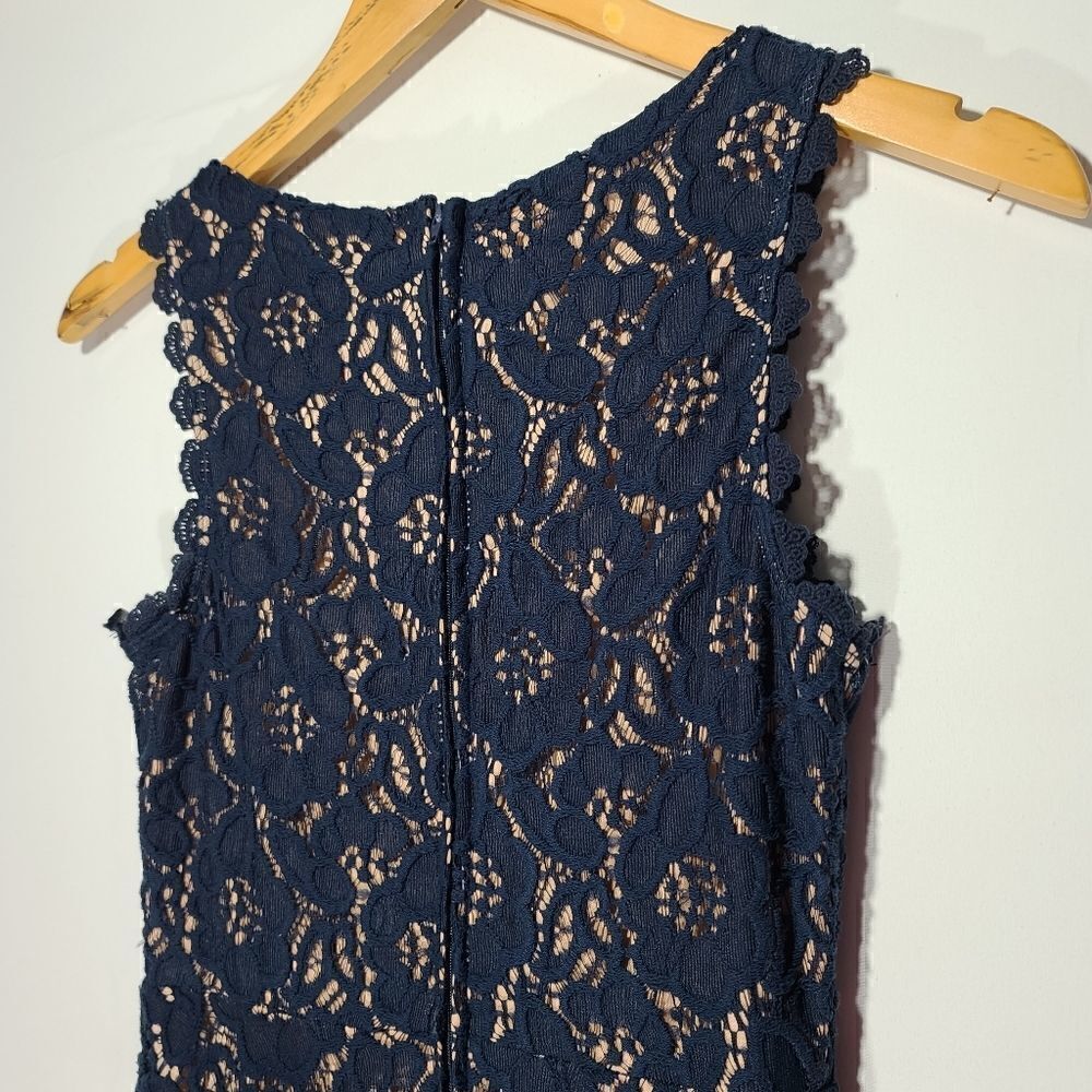 CITY STUDIO Blue Lace Floral Pattern Dress - Picture 2 of 15